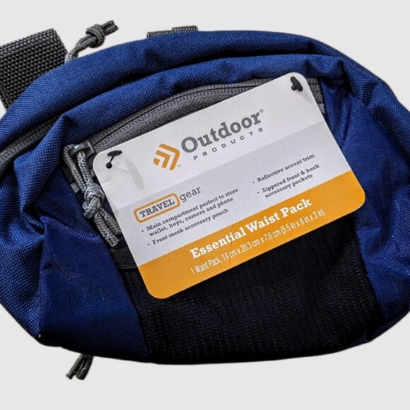Outdoor Products Essential Waist Pack Blue 146 cubic inches NWT - Picture 2 of 6
